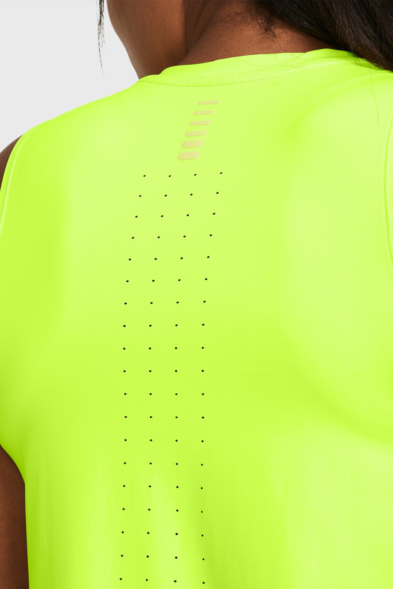 Женская желтая майка UA Launch Elite Tank 3