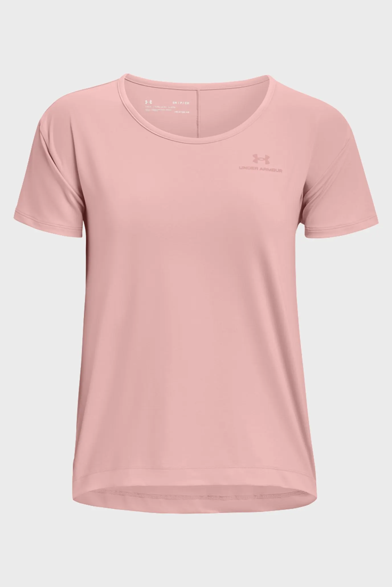 Женская розовая футболка UA Rush Energy Core SS 5