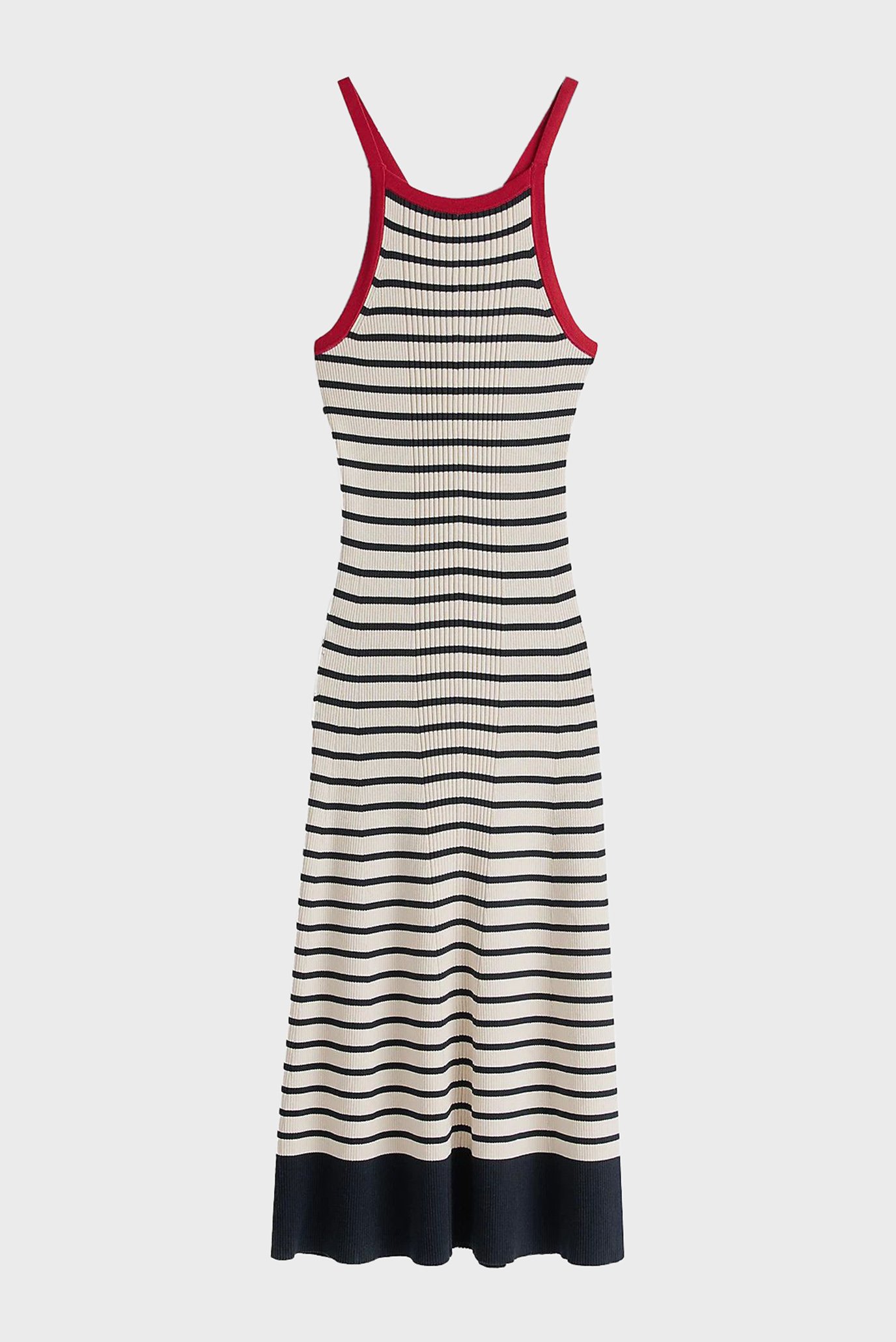 Женское белое платье в полоску TH X SRG STRIPE KNIT DRESS 5