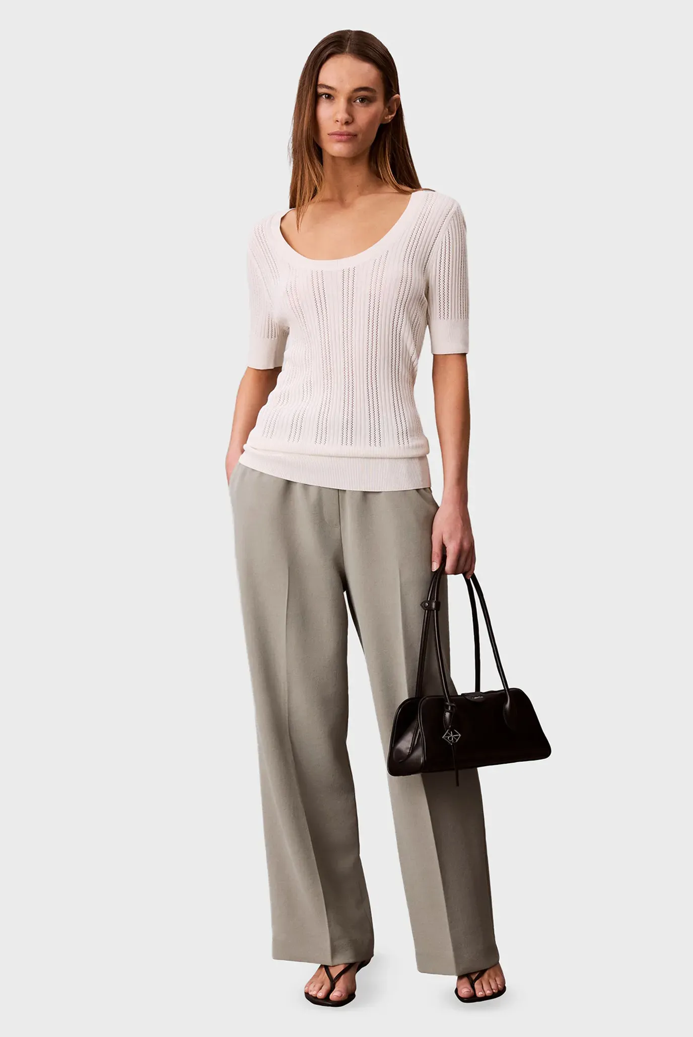 Топ FINE GAUGE VISCOSE POINTELLE SS 2