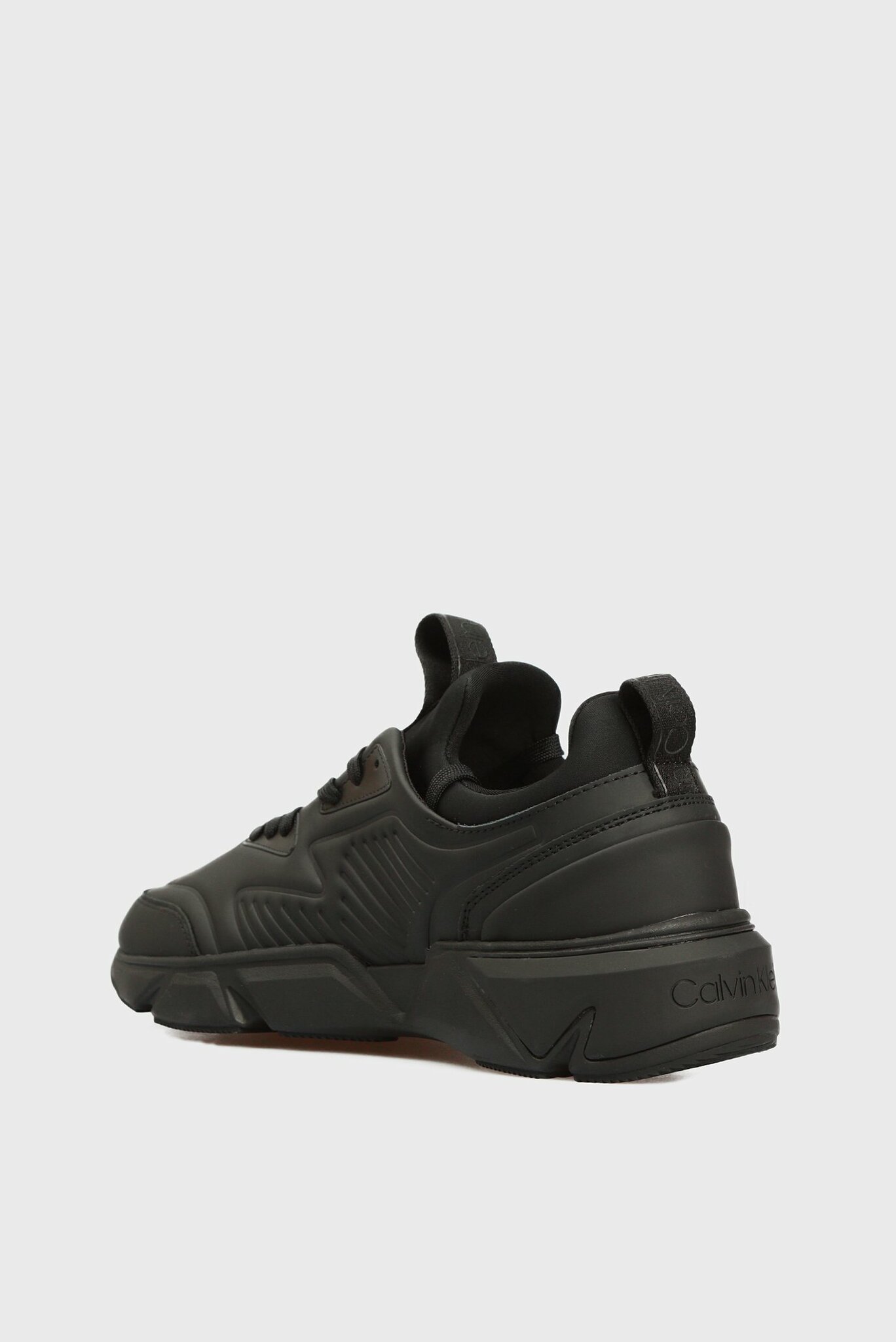 Мужские черные кожаные кроссовки LOW TOP LACE UP 3