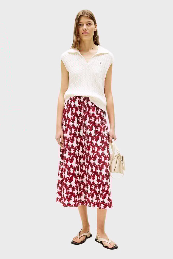 Юбка/TEXTURED MIDI BIAS SKIRT