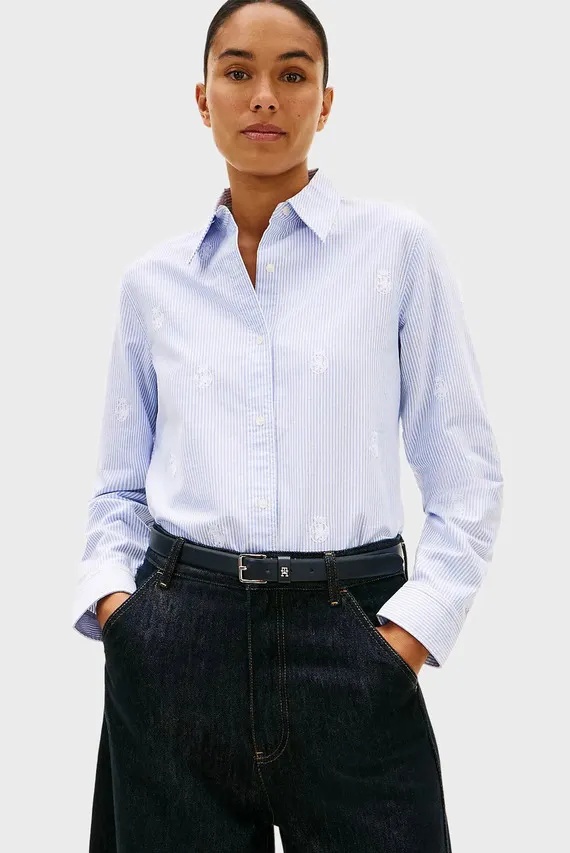 Рубашка OXFORD AOP RELAXED SHIRT Tommy Hilfiger