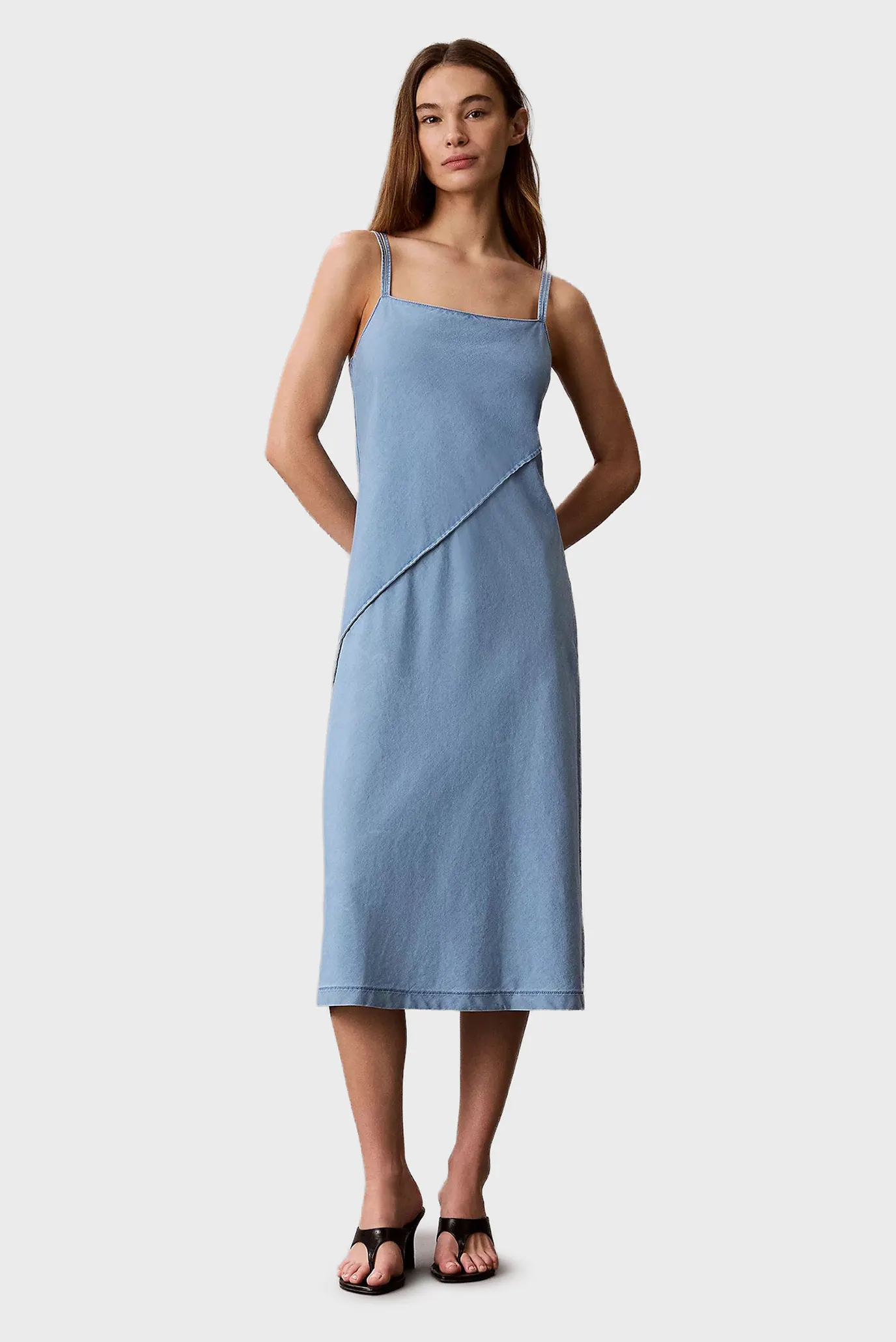 Платье BIAS CUT DENIM SOFT DRESS LIGHTW 1
