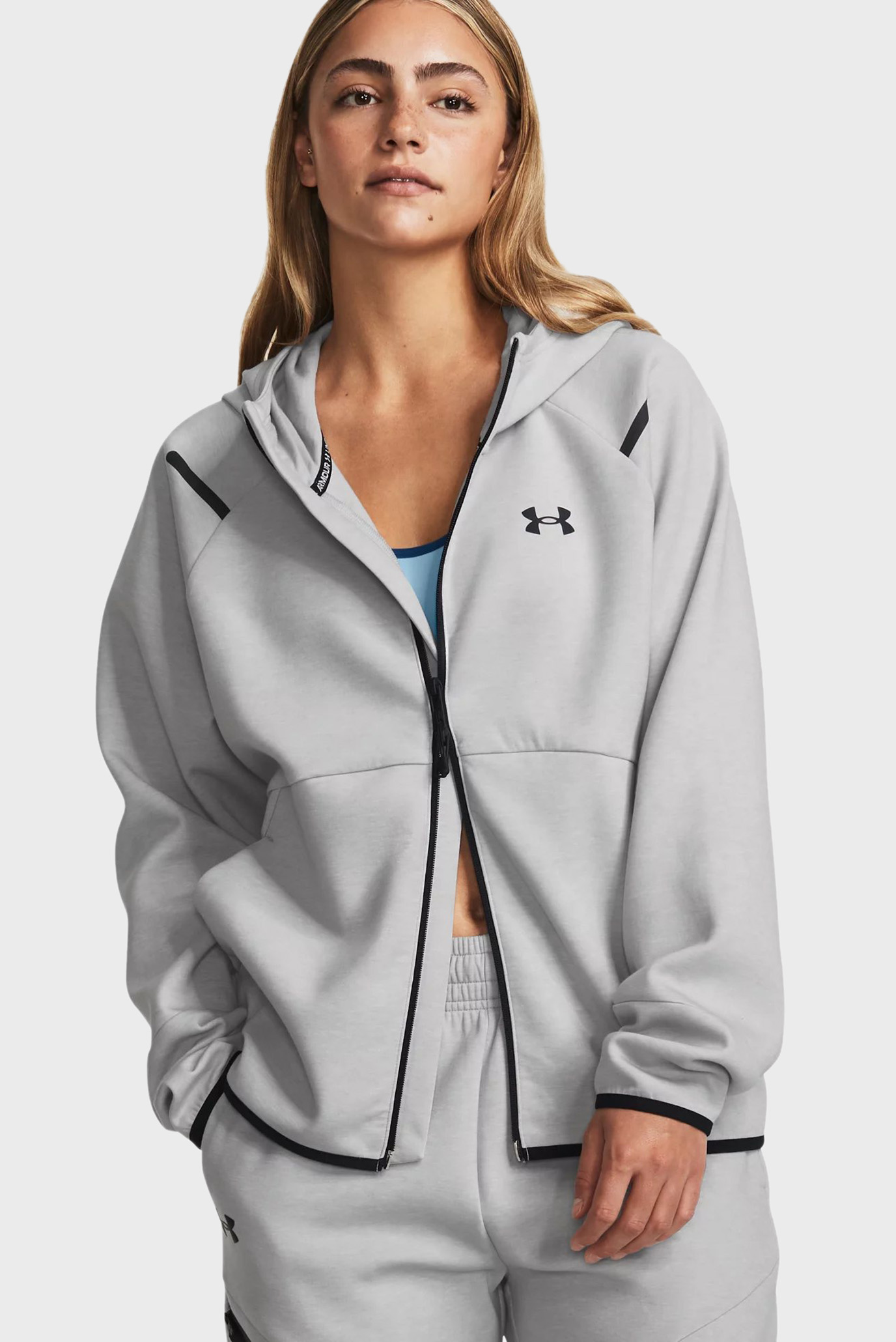 Женское серое худи Unstoppable Flc FZ Under Armour 1379842