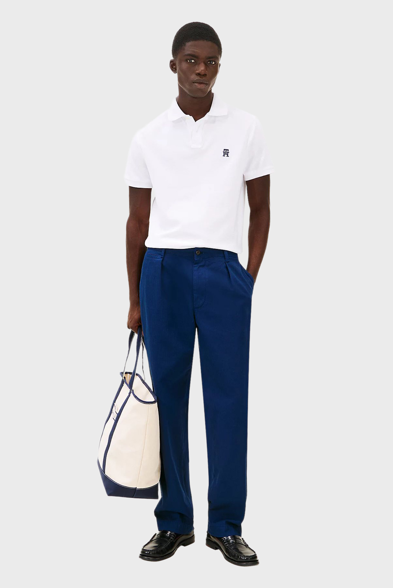 Мужское белое поло IMD REG 2