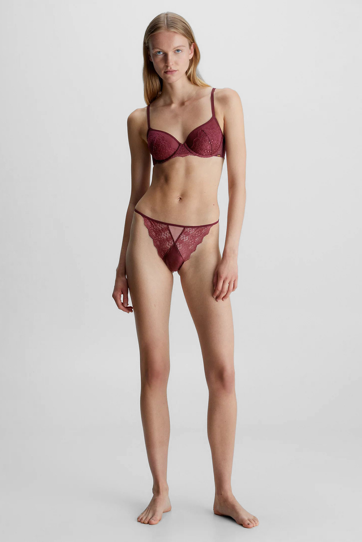 Бюстгальтер Calvin Klein Underwear ICON LIFT DEMI, цвет: бордовый,  CA994EWJTSU0 — купить в интернет-магазине Lamoda