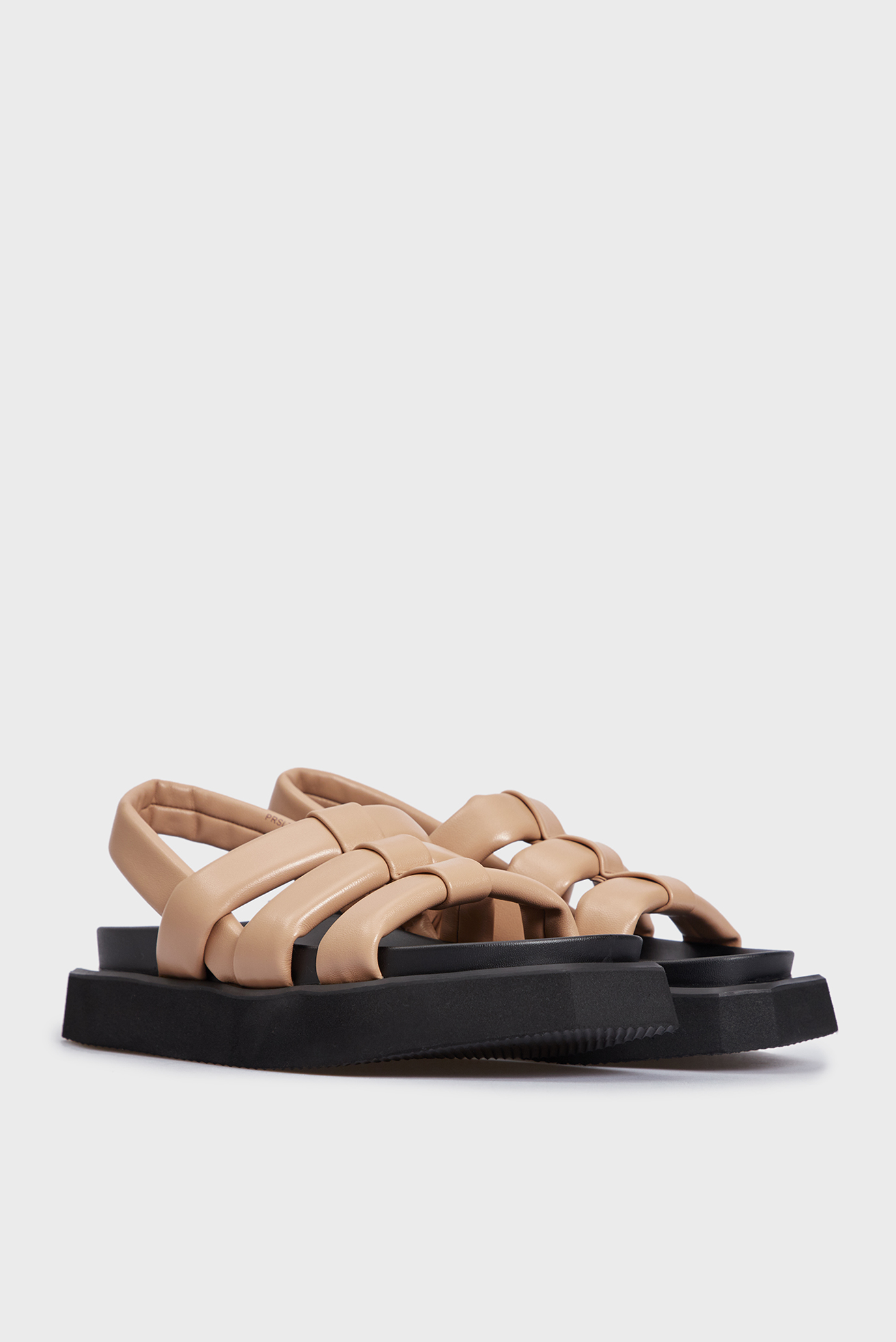 Женские бежевые кожаные сандалии Lenna 8