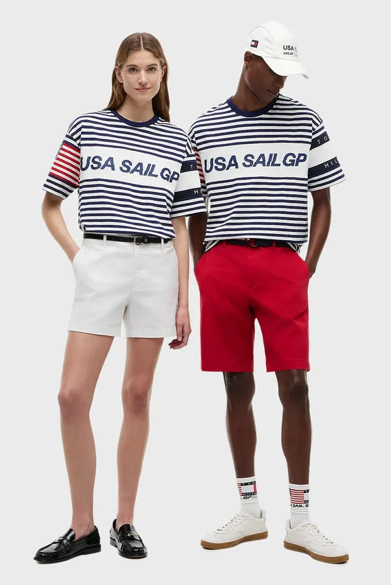 Футболка US SAILGP MARINE STRIPE TEE Tommy Hilfiger