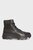 Женские черные кожаные ботинки NOXER HGH LEA NYL
