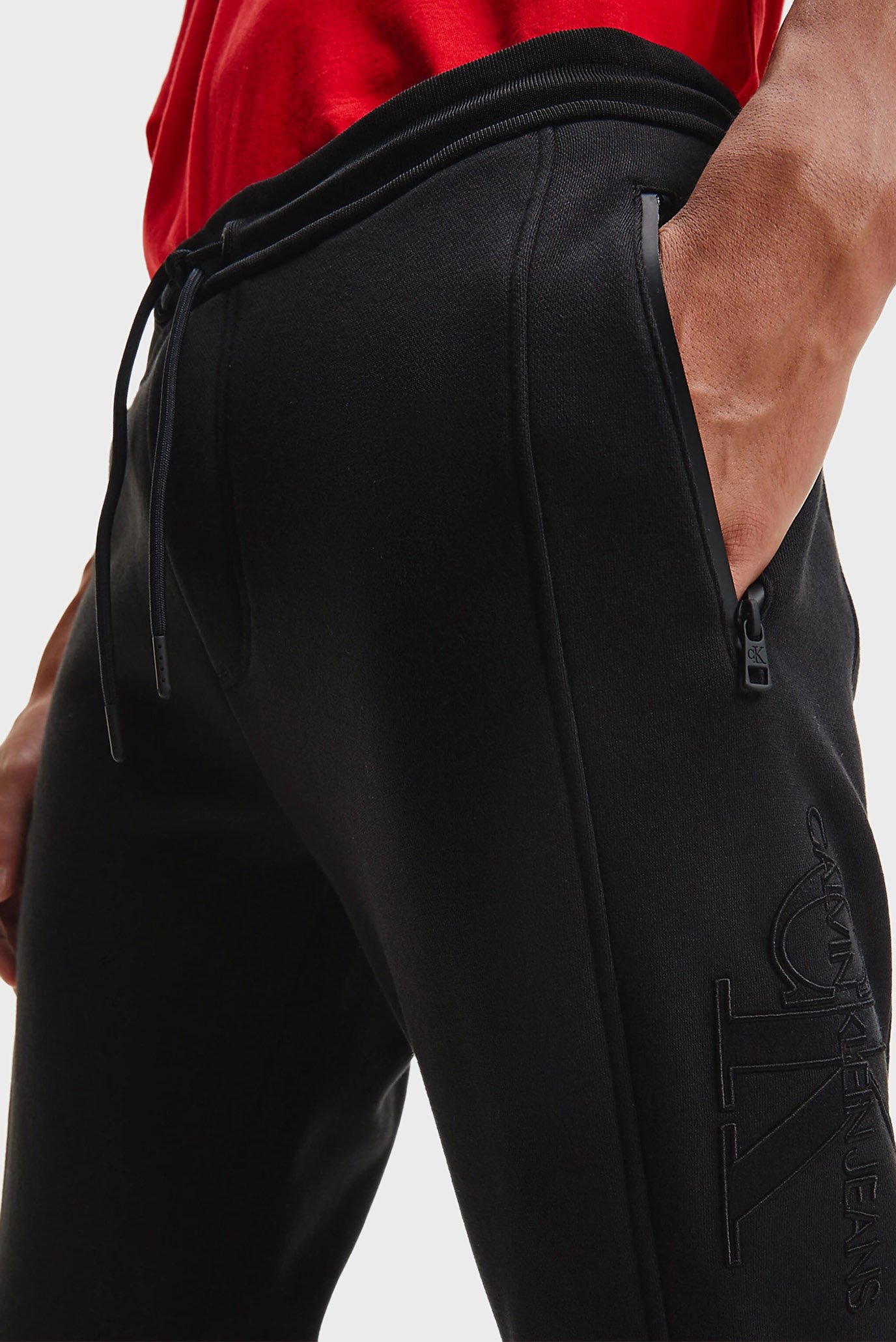 Мужские черные спортивные брюки PREMIUM MONOGRAM HWK 10