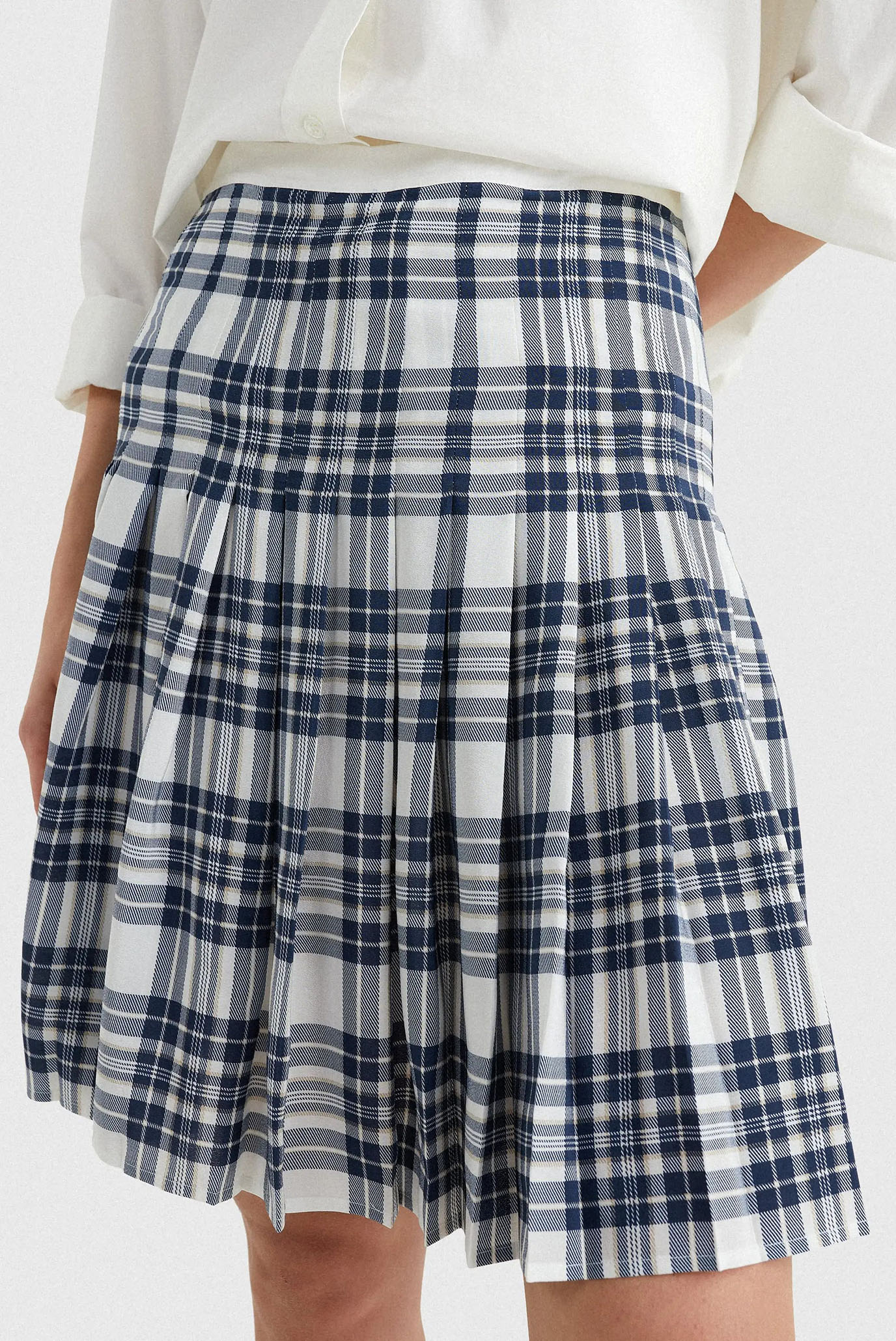 Юбка ICON SILK PLEATED SHORT SKIRT 3