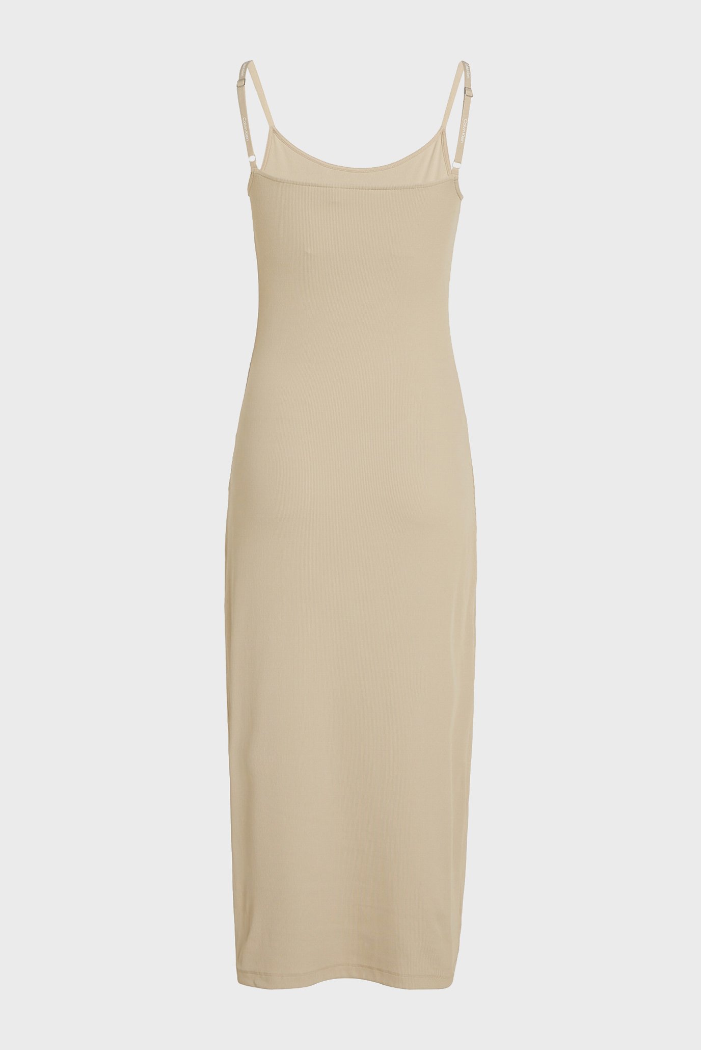 Женское бежевое платье LOGO ELASTIC STRAPPY DRESS 2