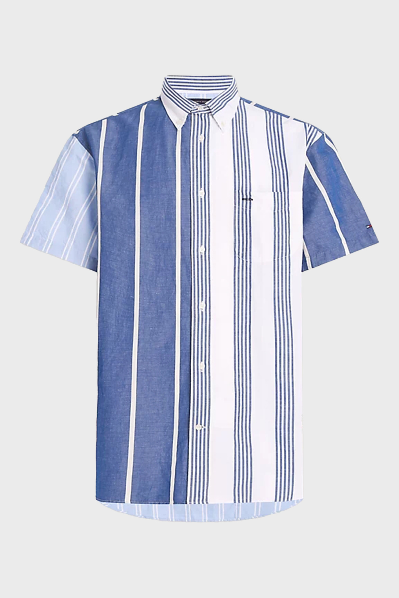 Рубашка с коротким рукавом LINEN BLOCKING STRIPE SHIRT S S 5