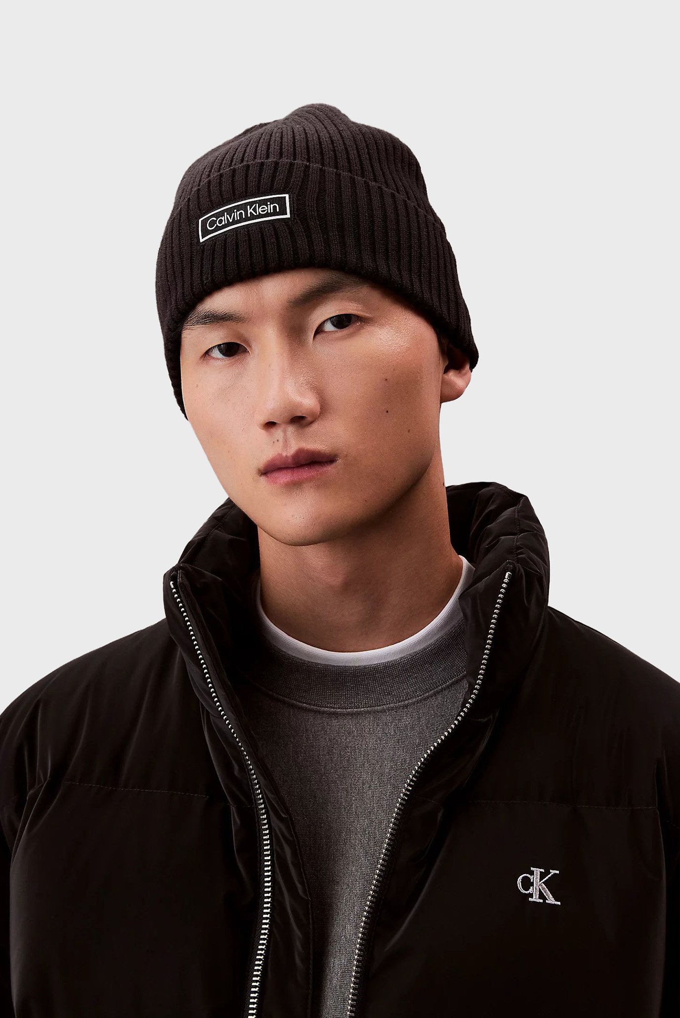 Шапка PATCH CHUNKY RIB COTTON BEANIE 2