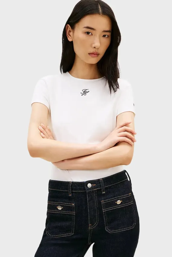 Футболка TH SCRIPT SLIM SS TEE Tommy Hilfiger