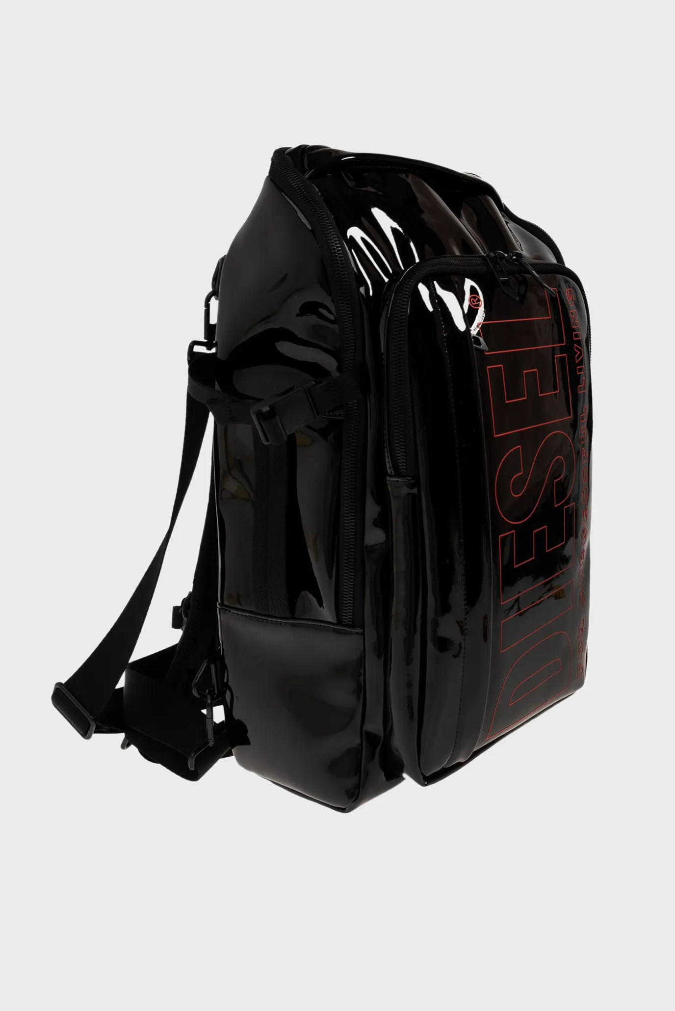 Чемодан DIESEL METALLIC PU BACKPACK-BLACK 3