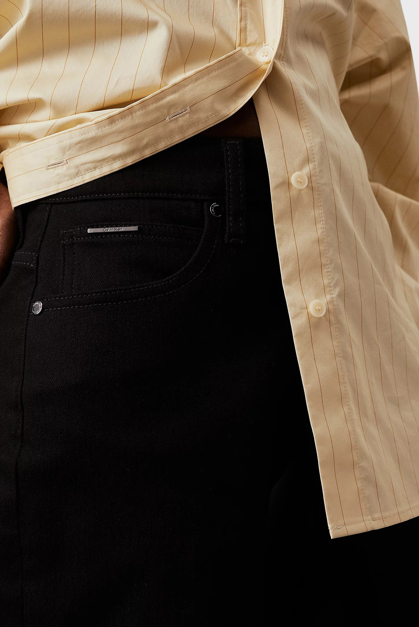 Женские черные джинсы HIGH RISE WIDE INFINITE BLACK 5