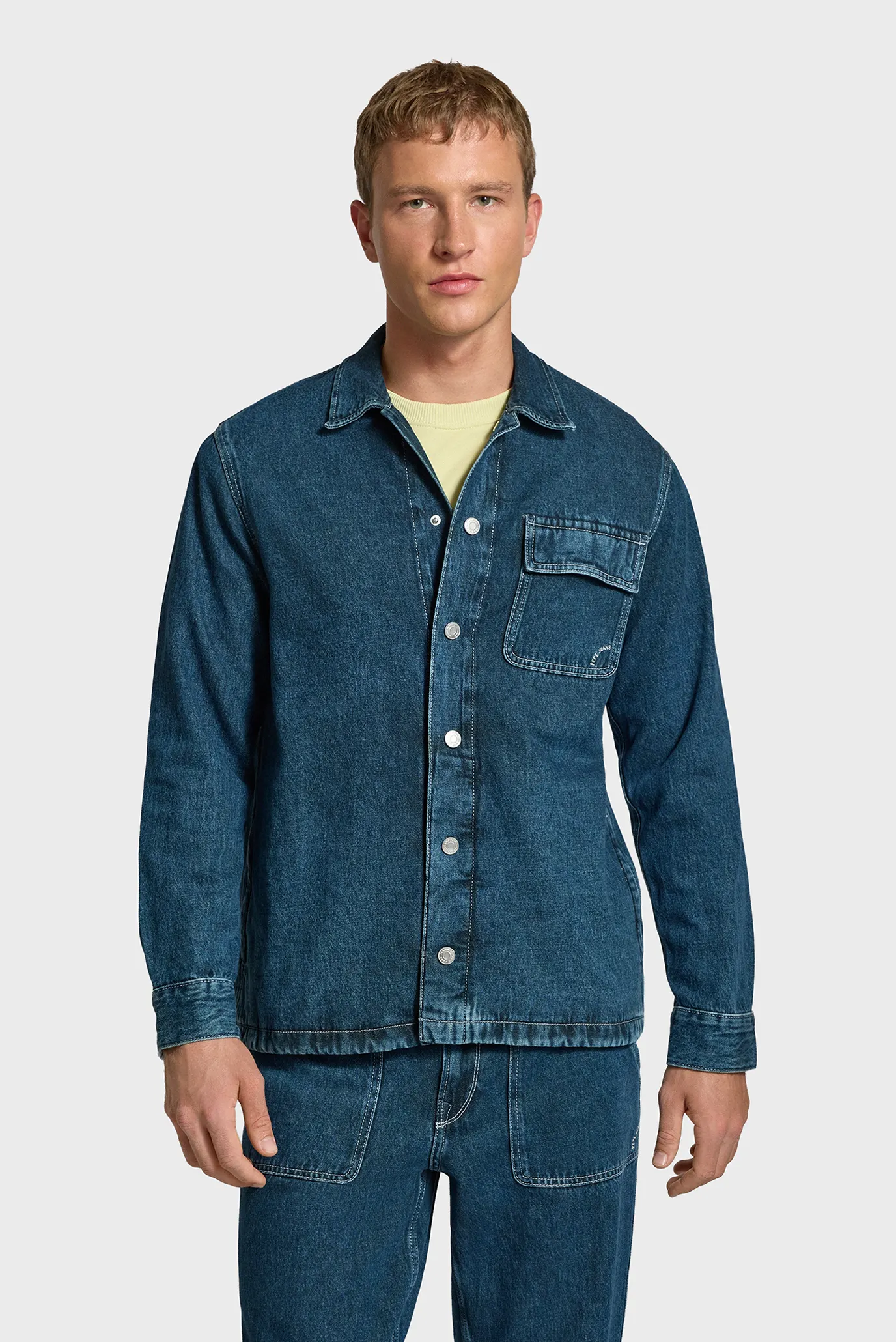 Рубашка OTTO OVERSHIRT PETROL BLUE 1