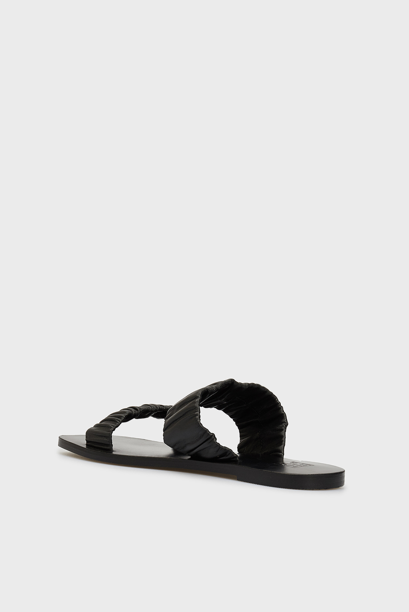 Женские черные кожаные слайдеры Noemi 4