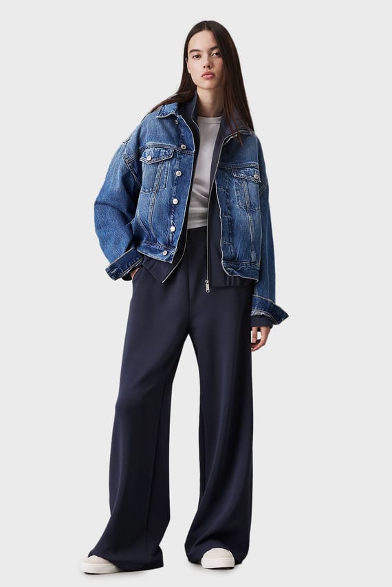 Женские синие спортивные брюки HEAVY MODAL STRAIGHT PANT