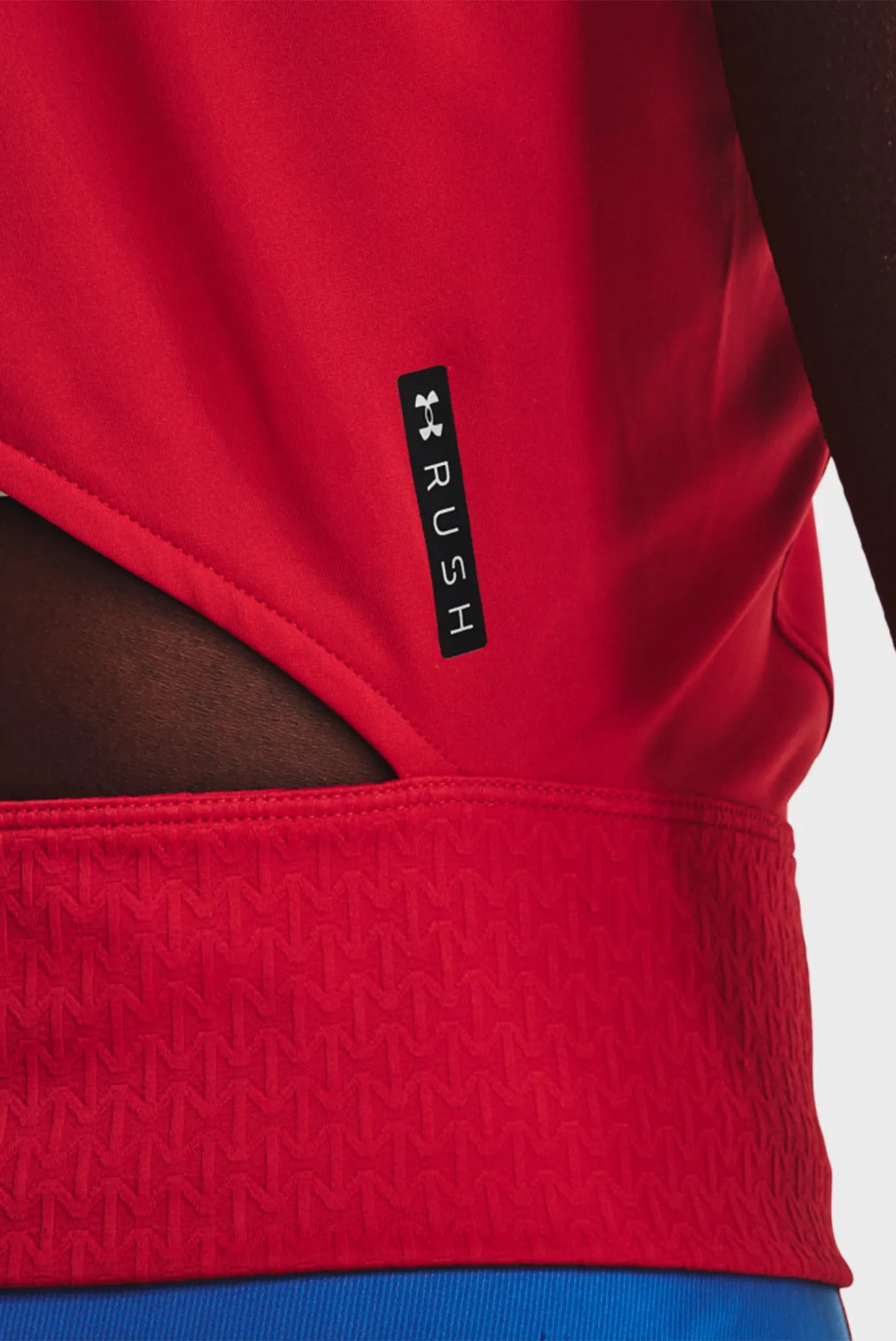 Женская красная футболка UA Rush Perf Top SP 5