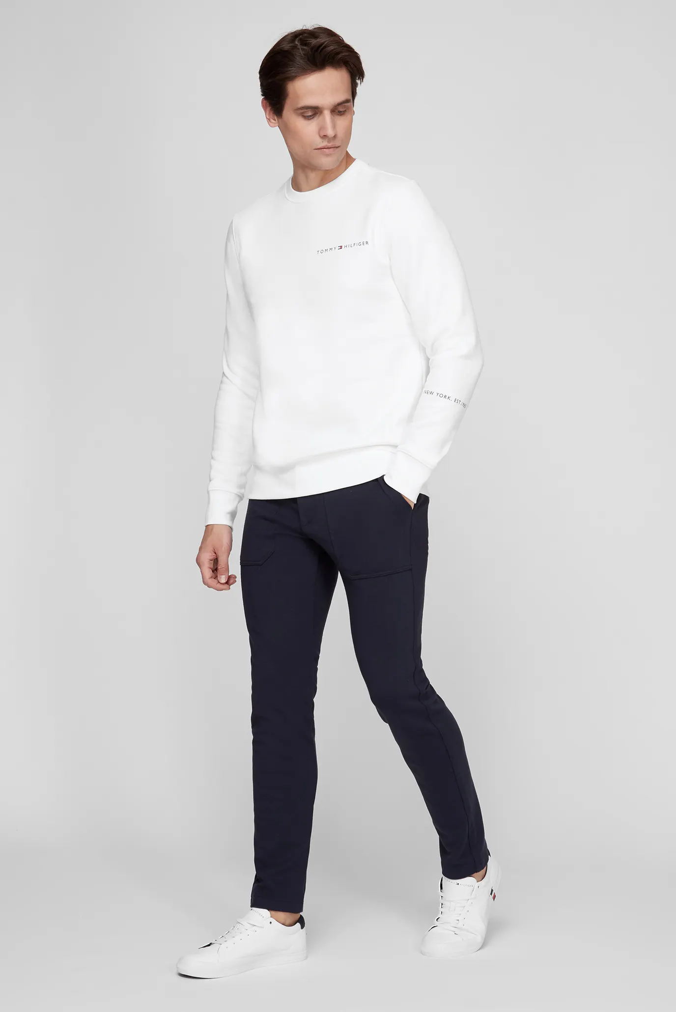 Мужские темно-синие брюки 7