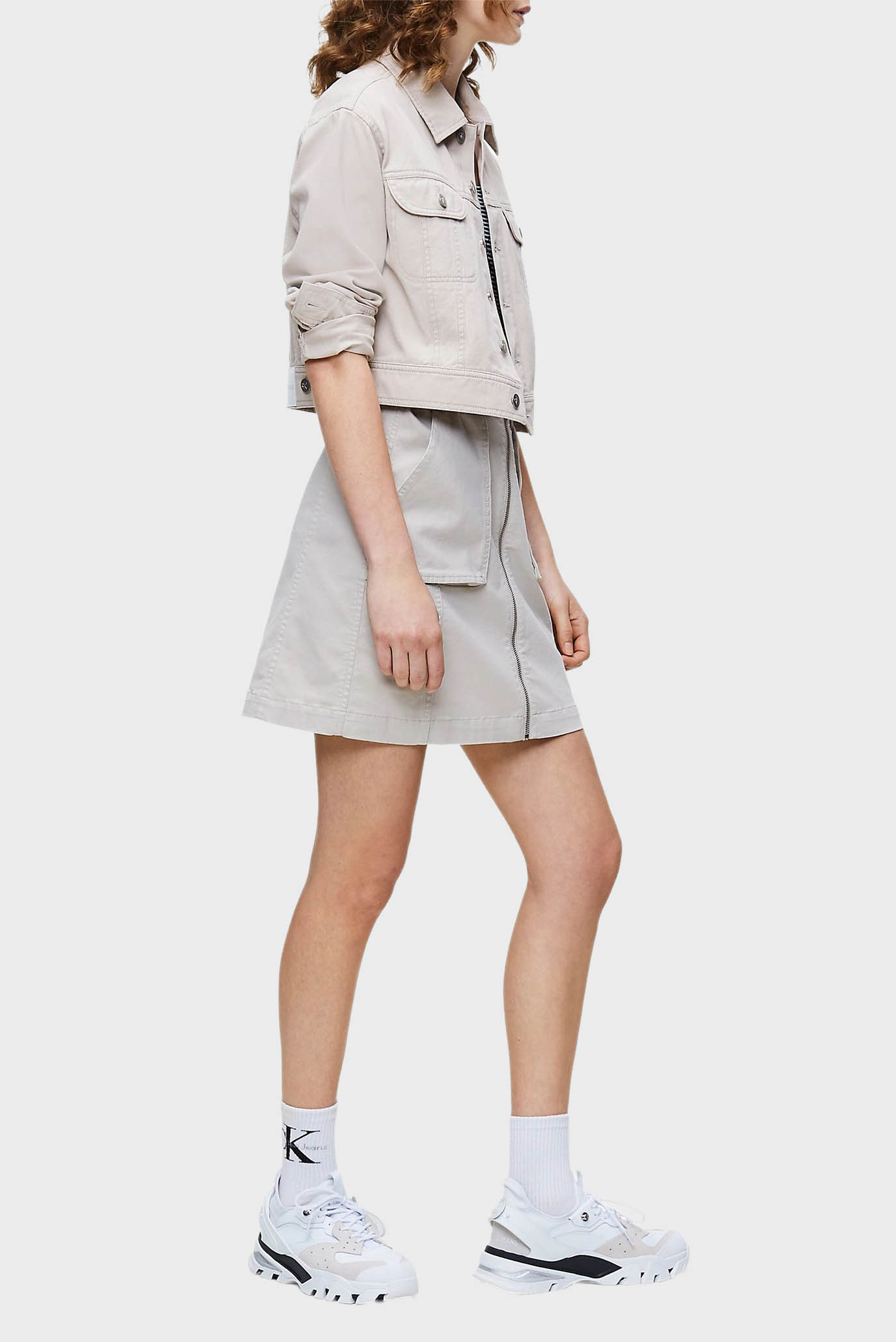 Ветровка CROPPED TWILL JACKET 2