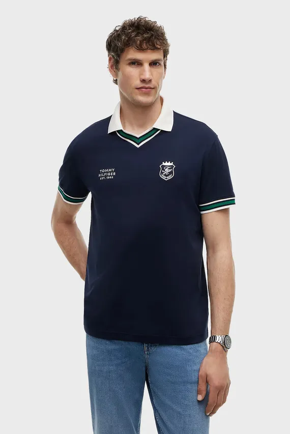 Поло V NECK PIQUE RELAXED FIT POLO Tommy Hilfiger