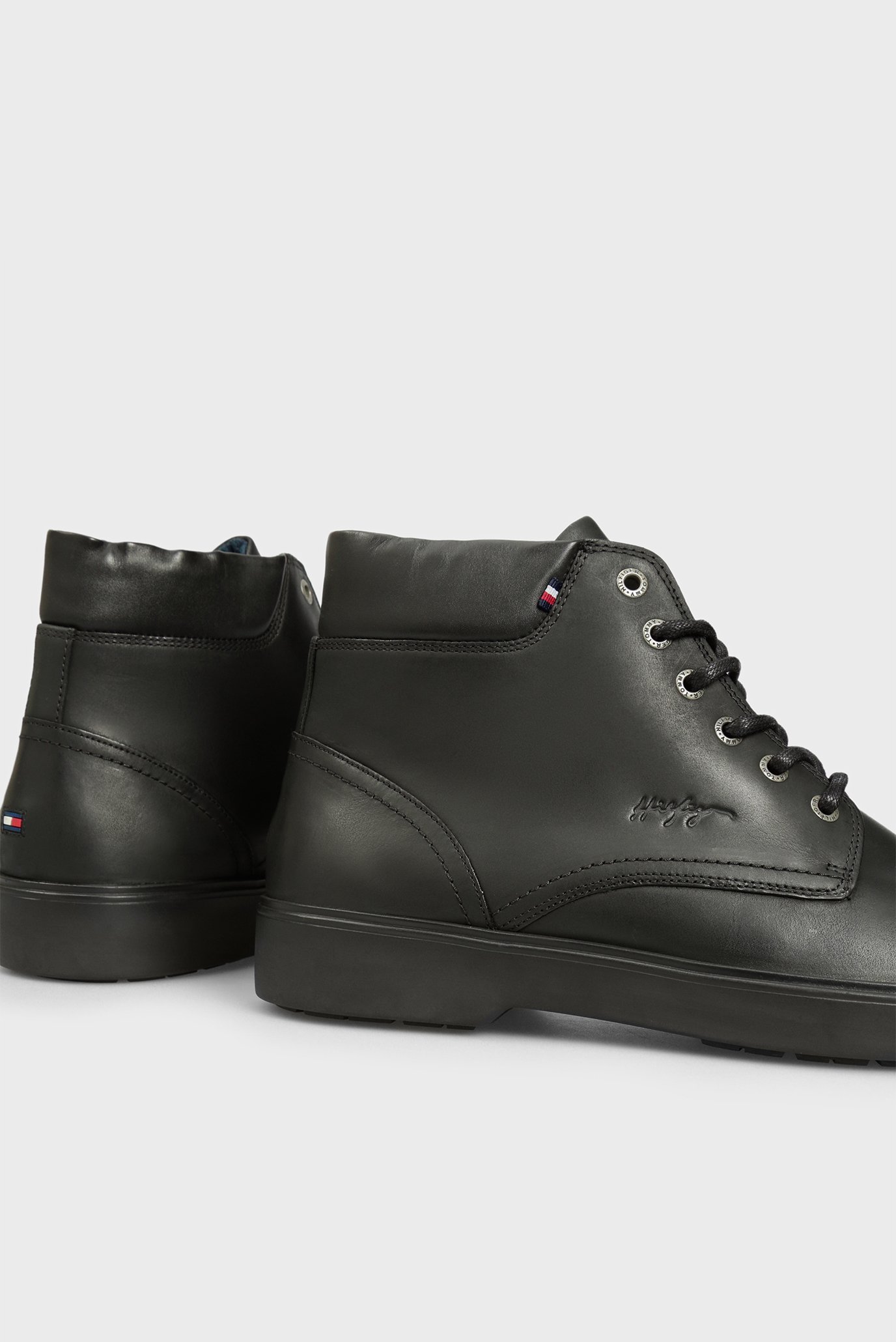 Мужские черные кожаные ботинки LTH 5