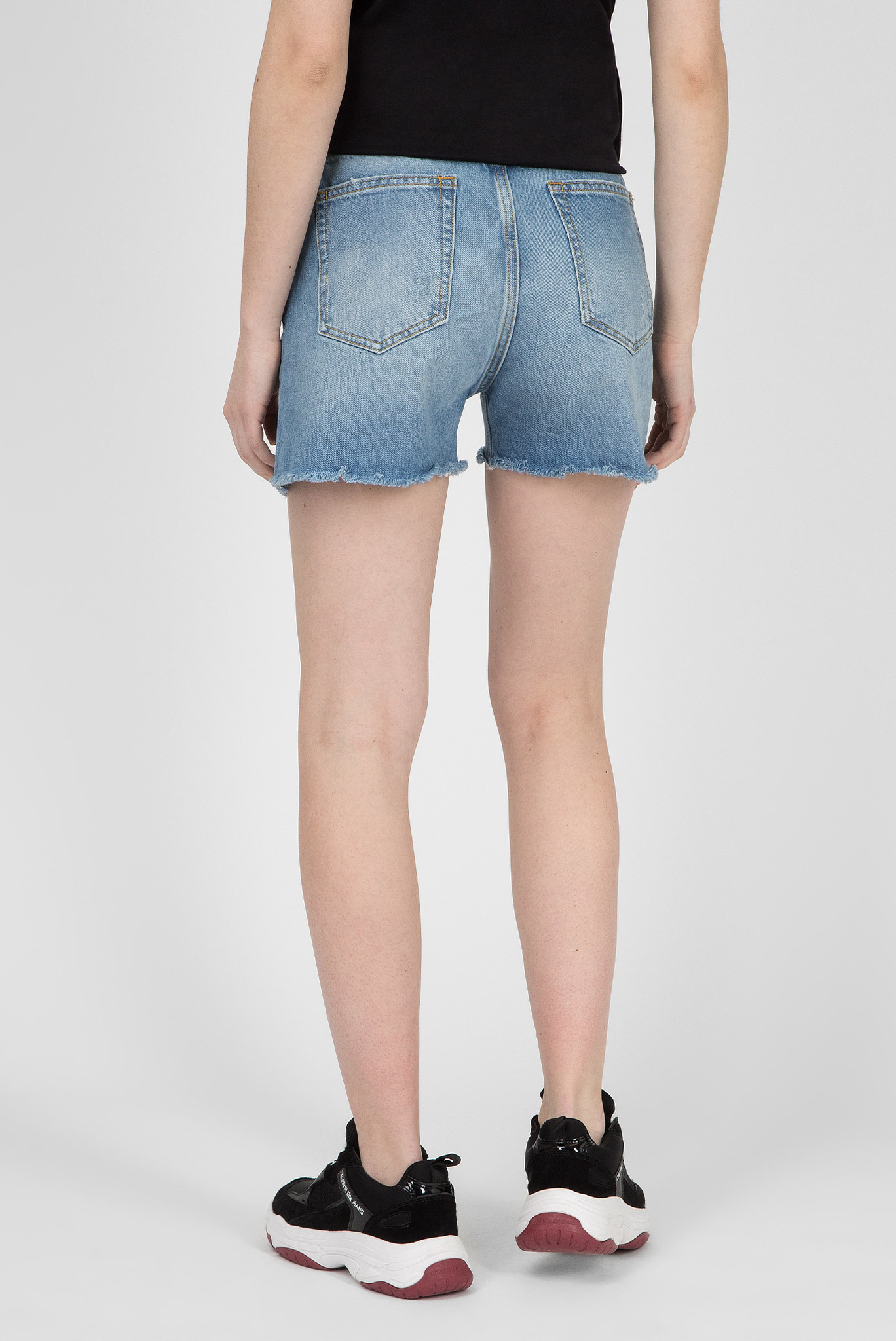 Женские голубые джинсовые шорты DE-EISELLE 3