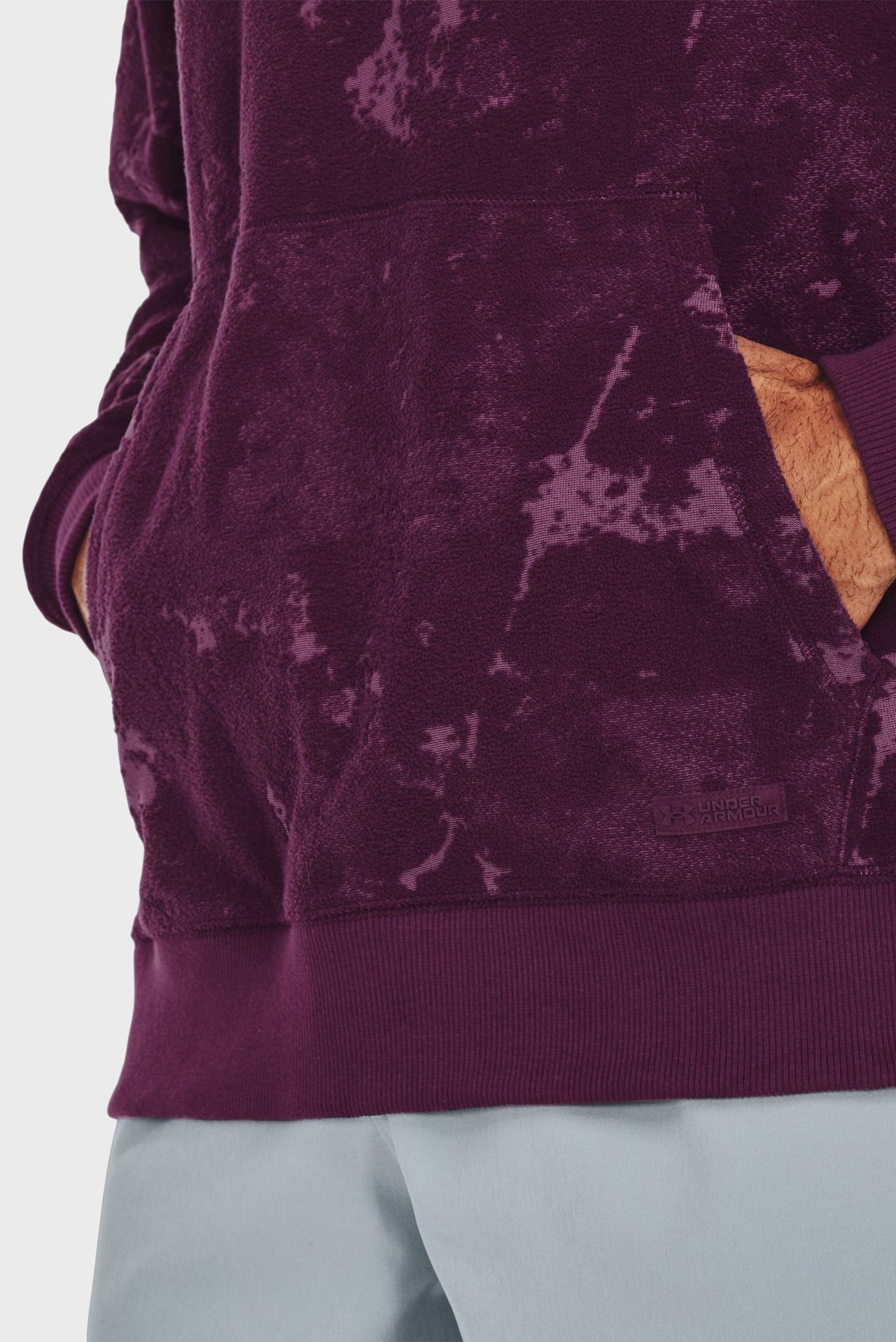 Мужское бордовое худи UA Journey Terry Hoodie 7