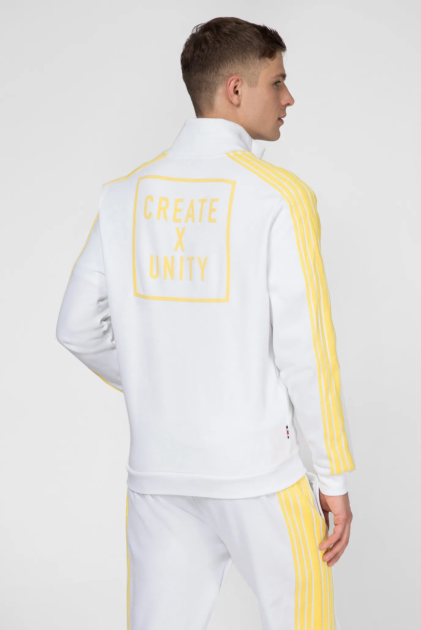 Мужская белая спортивная кофта LEWIS HAMILTON 8