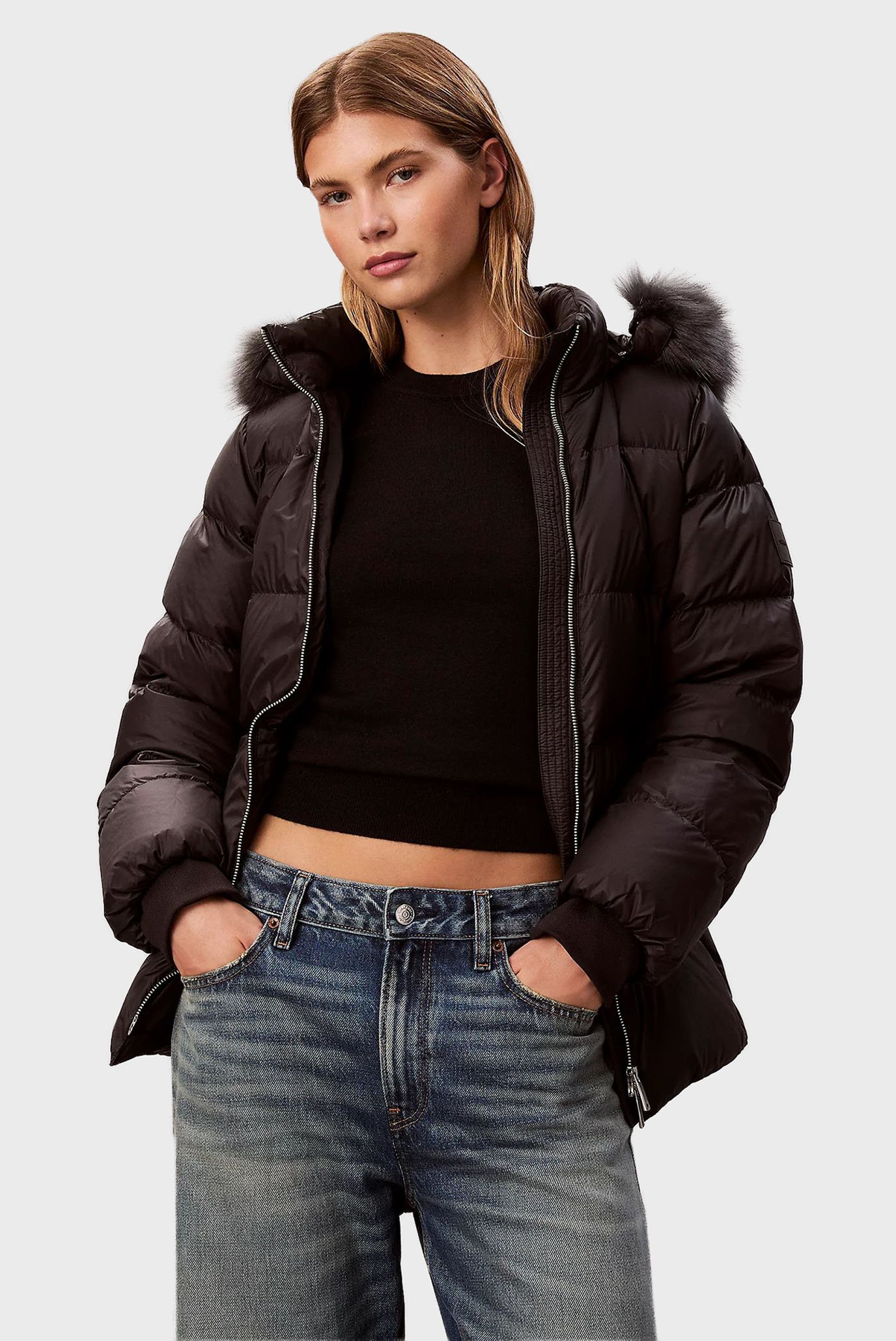 Куртка зимняя MID DOWN JACKET WITH FUR 1
