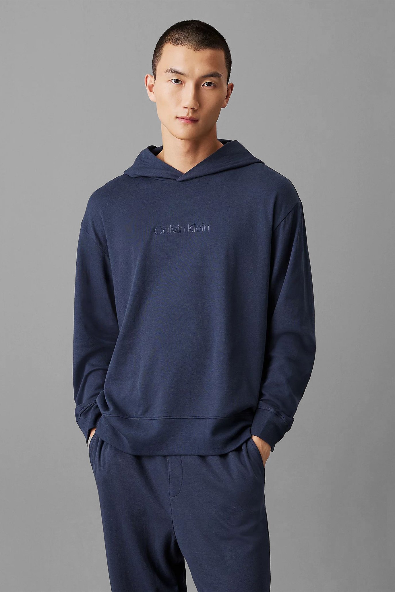 Calvin klein velour hoodie best sale