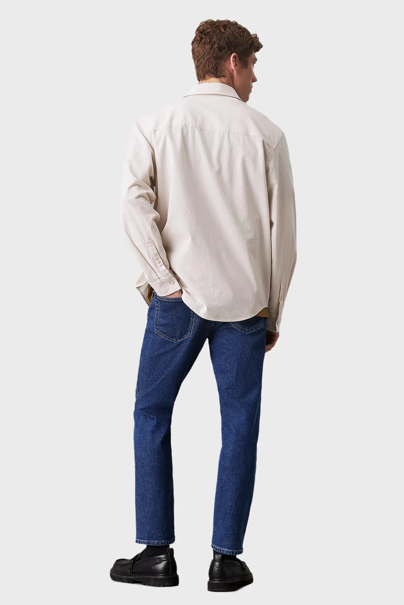 Мужские темно-синие джинсы DAD JEAN 4