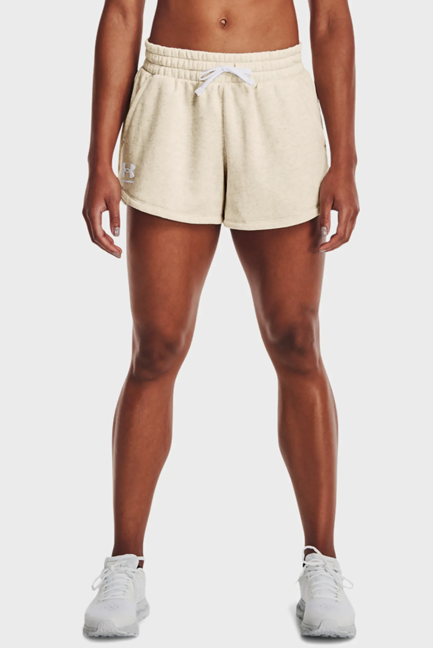 Женские бежевые шорты Rival Fleece Short 11
