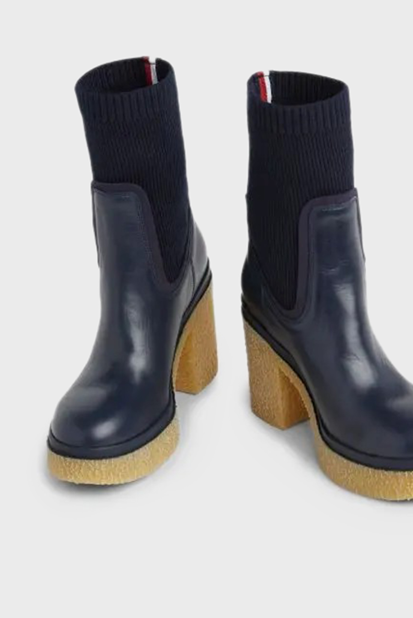 Ботильоны PLATEAU CREPE LOOK SOCKBOOTTommy Hilfiger Ботильоны PLATEAU CREPE LOOK SOCKBOOT 4