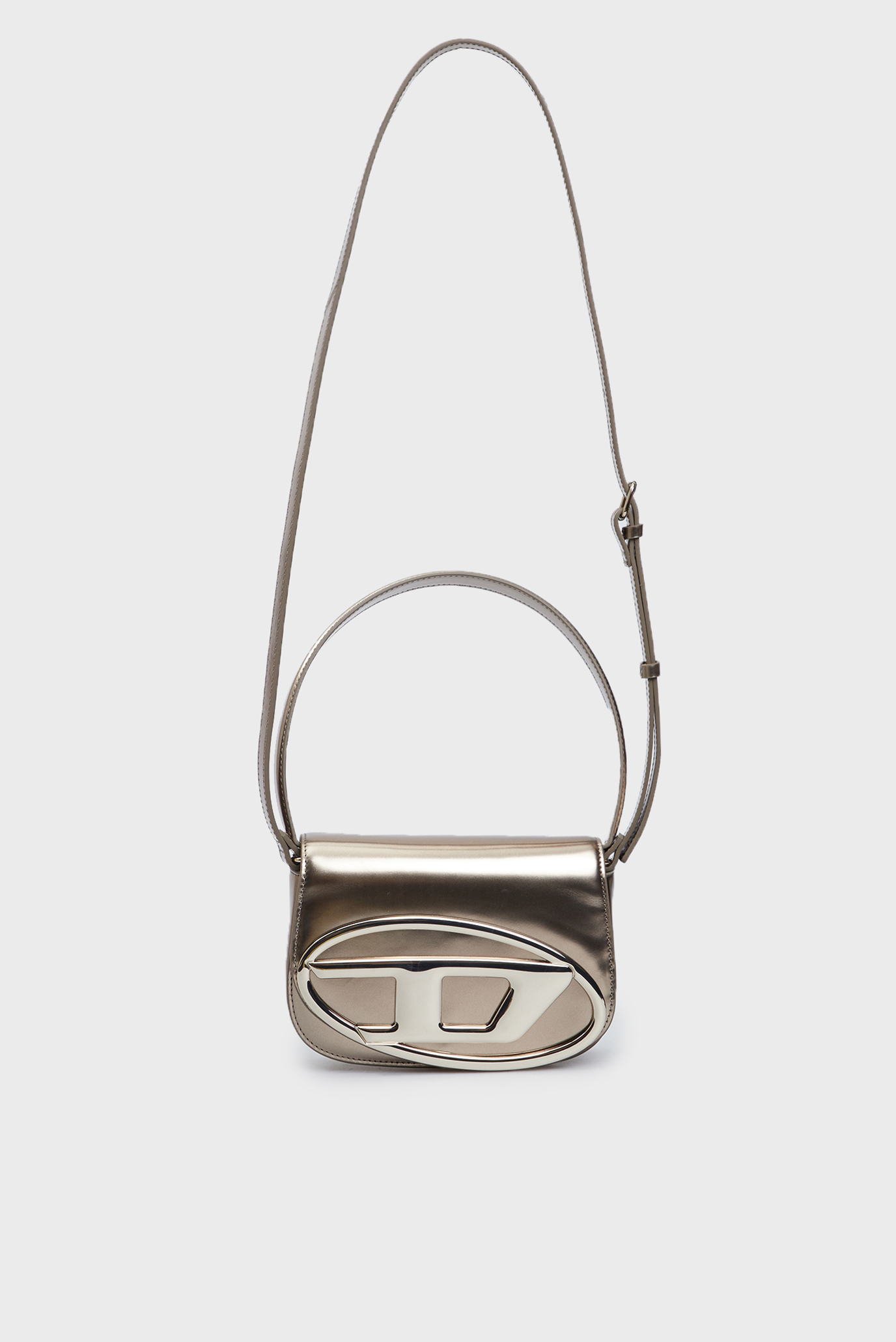 Женская золотистая кожаная сумка 1DRDiesel Женская золотистая кожаная сумка 1DR 5