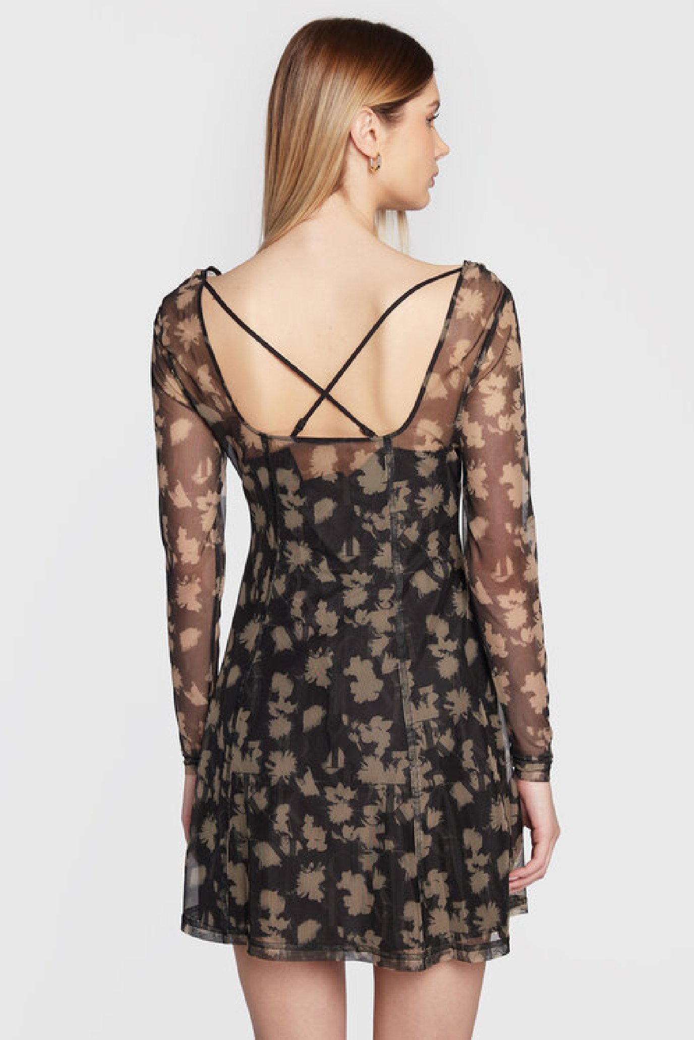 Платье FLOWER AOP MESH DRESS 3