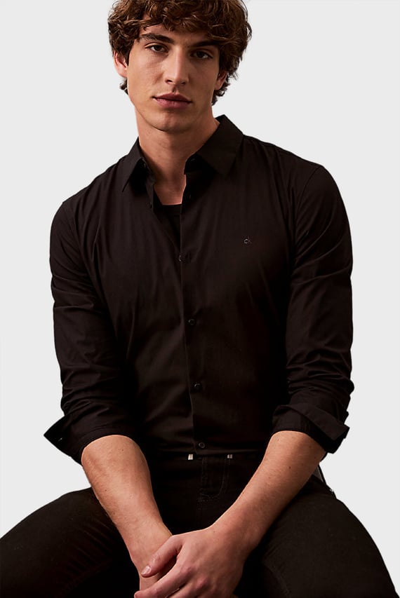 Рубашка LS SOLID STRETCH SLIM SHIRT Calvin Klein