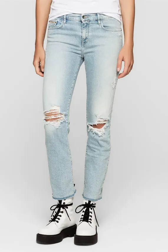 Джинсы/MR Straight Cropped Raw-Kyoto Blue Comf Calvin Klein Jeans