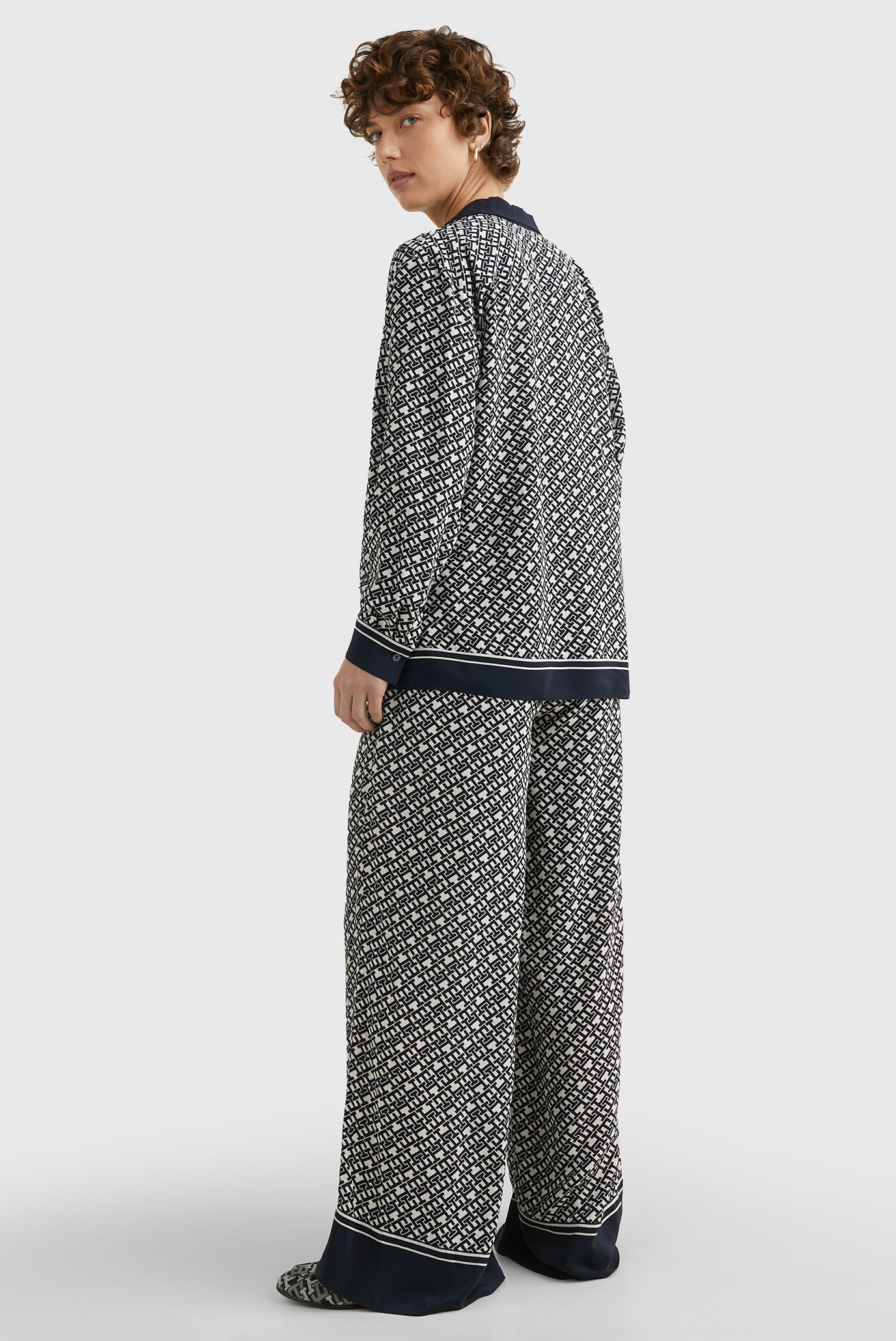 Женская блуза с узором TH MONOGRAM RELAXED FLEUR 4