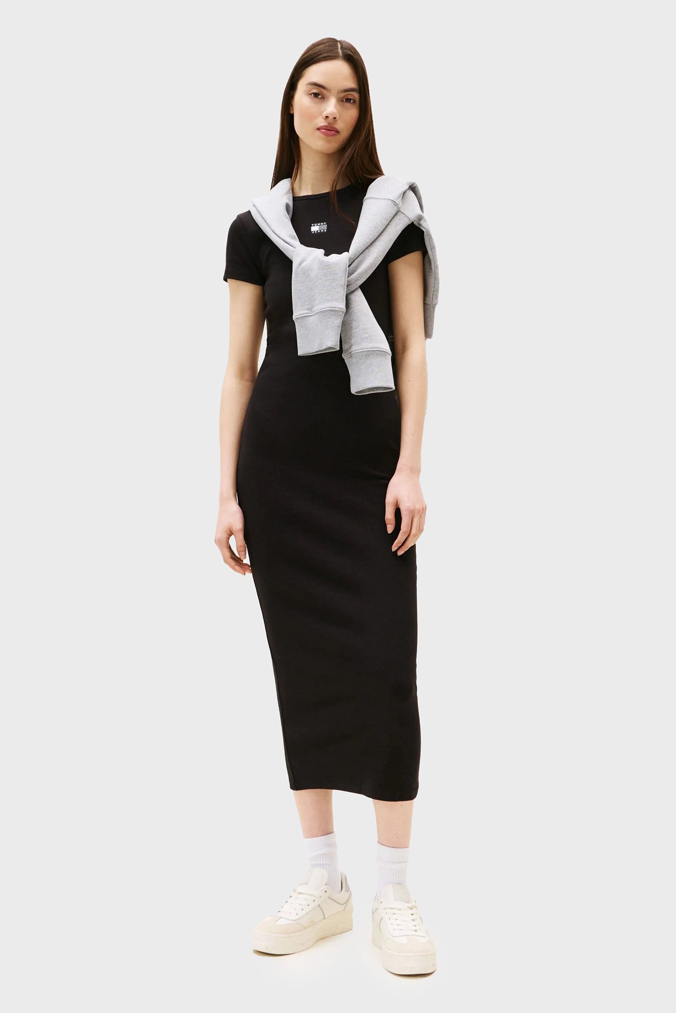 Платье TJW BADGE RIB MIDI DRESS EXT 1