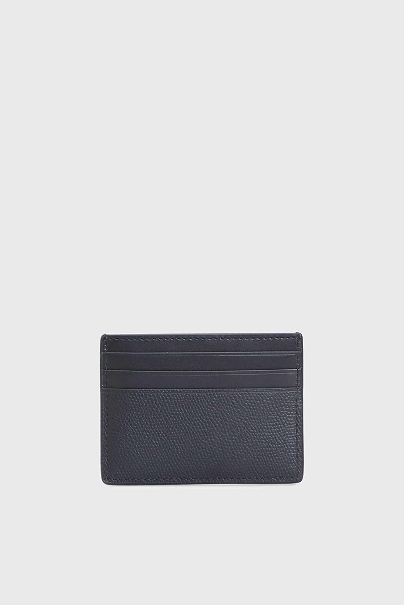 Мужской черный кожаный кардхолдер TH MONOGRAM CC HOLDER 4