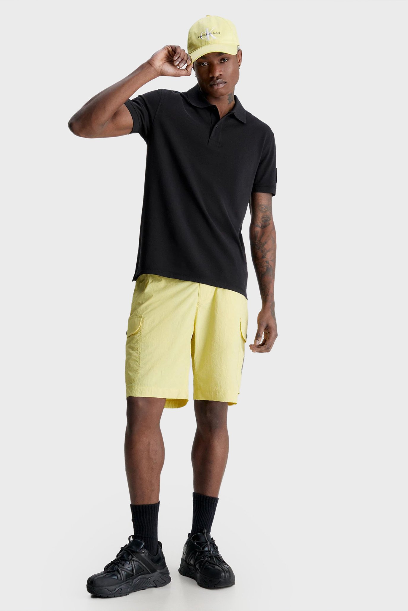 Мужское черное поло BADGE 2