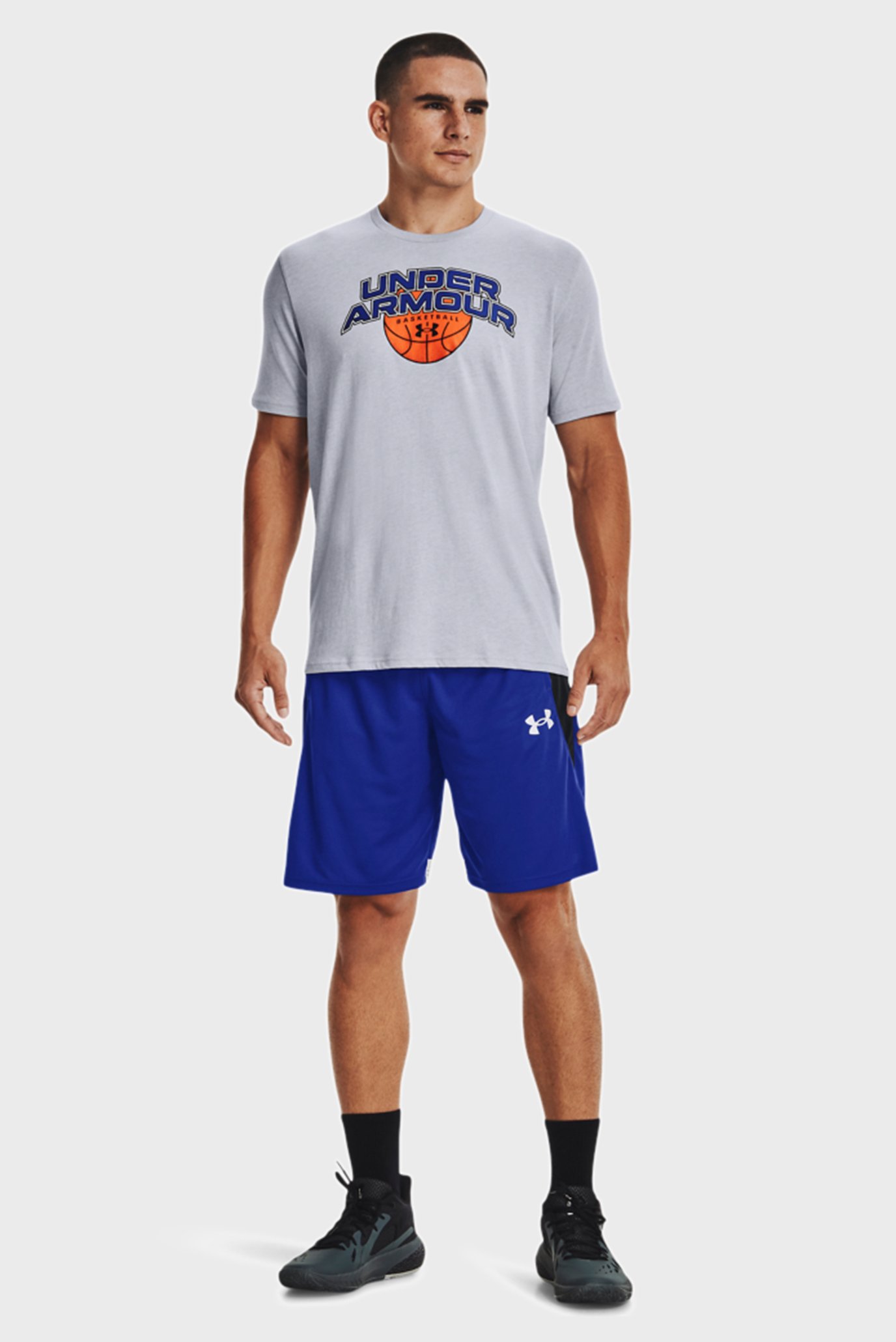 Мужские синие шорты UA BASELINE 10'' SHORT 2