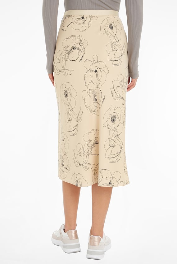 Юбка RECYCLED CDC BIAS CUT MIDI SKIRT