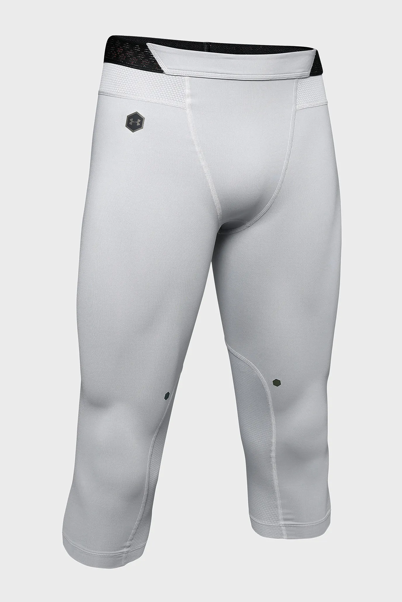 Мужские светло-серые тайтсы UA RUSH ™ 3/4 9