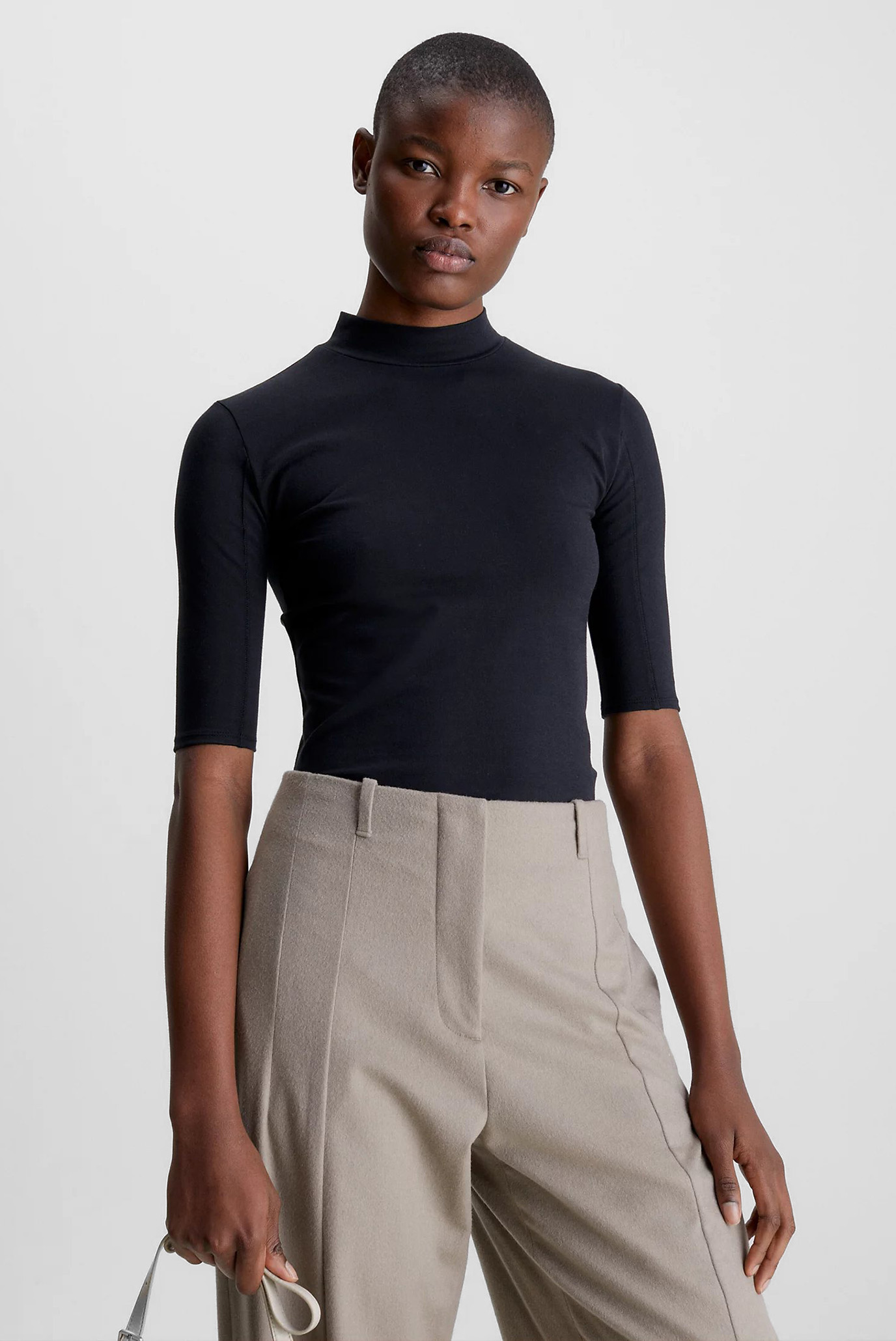 Футболка SMOOTH COTTON STRETCH MOCK TOP 1
